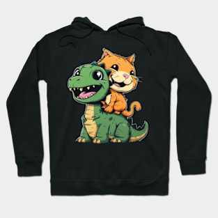 Mysterious Cat Dinosaur Hoodie